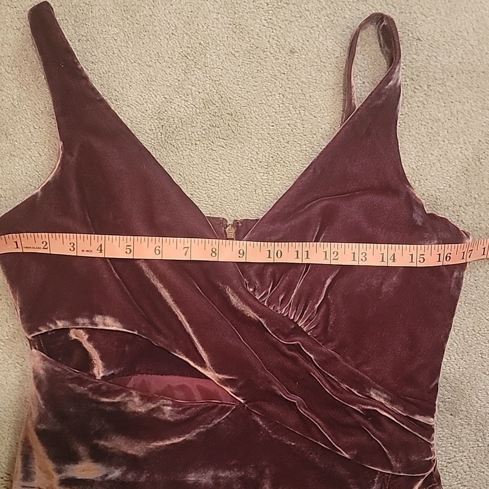 Cinq A Sept Genevive Velvet Cutout Gown Sz 8 - Picture 7 of 10
